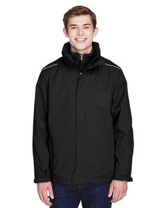CORE365 88205 - Men's Region 3-in-1 Jacket with Fleece Liner Black