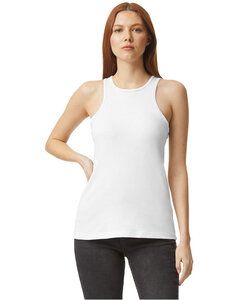 American Apparel 101CVC - Ladies CVC Racerback Tank White