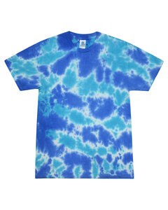 Tie-Dye CD100 - 5.4 oz., 100% Cotton Tie-Dyed T-Shirt Multi Blue