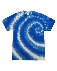 Tie-Dye CD100 - 5.4 oz., 100% Cotton Tie-Dyed T-Shirt Swirl Blue