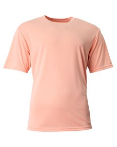 A4 N3142 - Men's Shorts Sleeve Cooling Performance Crew Shirt Salmon