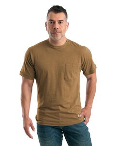 Berne BSM38 - Men's Lightweight Performance Pocket T-Shirt Brown
