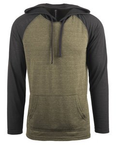 Burnside B8127 - Yarn-Dyed Raglan Pullover Army/Black