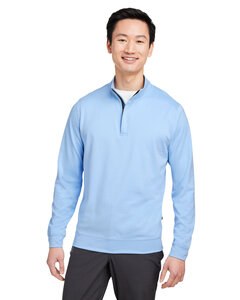 Swannies Golf SWM500 - Men's McKinnon Quarter-Zip Periwinkle Hthr