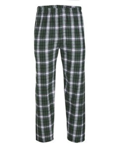 Boxercraft BM6624 - Men's Harley Flannel Pant with Pockets Green/White Pld