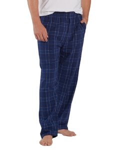 Boxercraft BM6624 - Men's Harley Flannel Pant with Pockets Navy Field Plaid