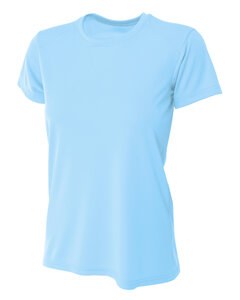 A4 NW3201 - Ladies Shorts Sleeve Cooling Performance Crew Shirt Sky Blue