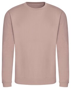 Just Hoods By AWDis JHA030 - Adult 80/20 Midweight College Crewneck Sweatshirt Dusty Pink