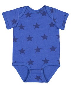 Code V 4329 - Infant Five Star Bodysuit Royal Star