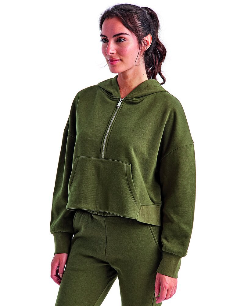 TriDri TD077 - Ladies Alice Half-Zip Hooded Sweatshirt