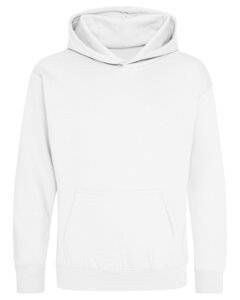 Just Hoods By AWDis JHY001 - Youth 80/20 Midweight College Hooded Sweatshirt Arctic White