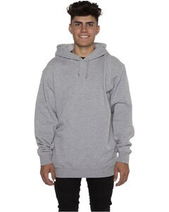 Beimar F106SP - Exclusive Side Pocket Mid-Weight Hooded Pullover Heather Grey