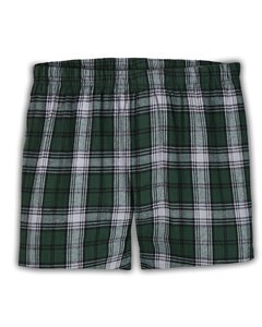 Boxercraft BM6701 - Men's Flannel Short D Green/Wht Pld