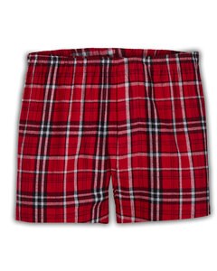 Boxercraft BM6701 - Men's Flannel Short Red/White Plaid