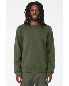 Bella+Canvas 3901 - Unisex Sponge Fleece Crewneck Sweatshirt Military Green