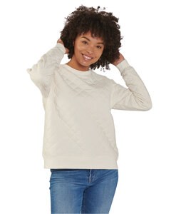 Boxercraft R08 - Ladies Quilted Jersey Sweatshirt Natural