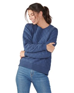 Boxercraft R08 - Ladies Quilted Jersey Sweatshirt Indigo