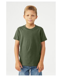 Bella+Canvas 3001Y - Youth Jersey Short-Sleeve T-Shirt Military Green