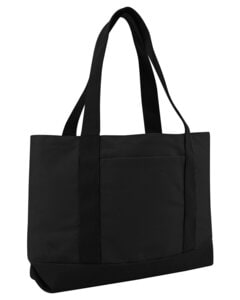 Liberty Bags 8869 - Leeward Canvas Tote Black/Black