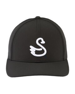 Swannies Golf SWD8001 - Men's Swan Delta Hat Black/White