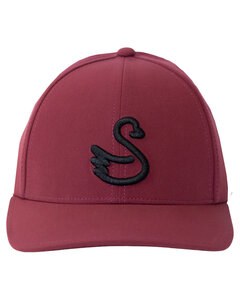 Swannies Golf SWD8001 - Men's Swan Delta Hat Maroon/Black