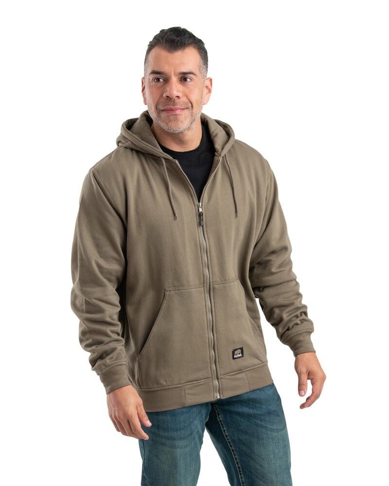 Berne SZ101T - Men's Tall Heritage Thermal-Lined Full-Zip Hooded Sweatshirt