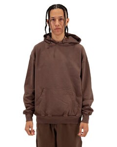 Shaka Wear SHGDH - Men's Los Angeles Garment Dyed Hooded Sweatshirt Mocha