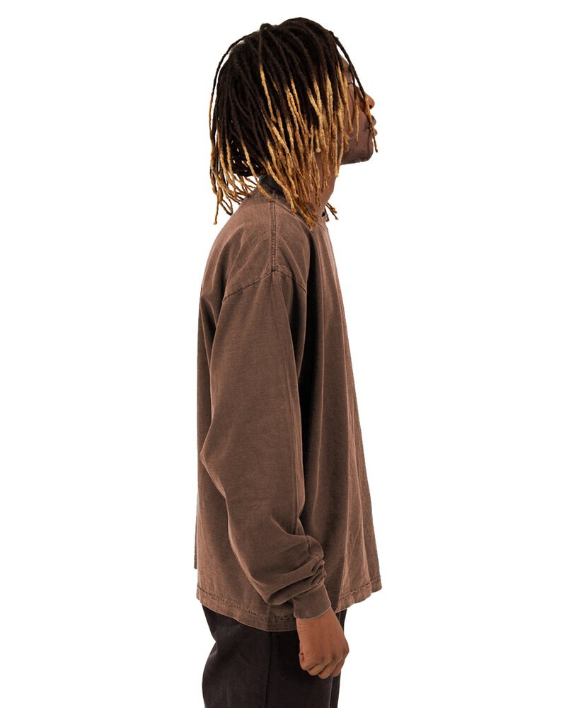 Shaka Wear SHGDLS - Men's Garment Dyed Long Sleeve T-Shirt