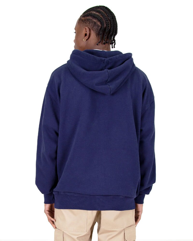 Shaka Wear SHGDZ - Men's Garment Dye Double-Zip Hooded Sweatshirt