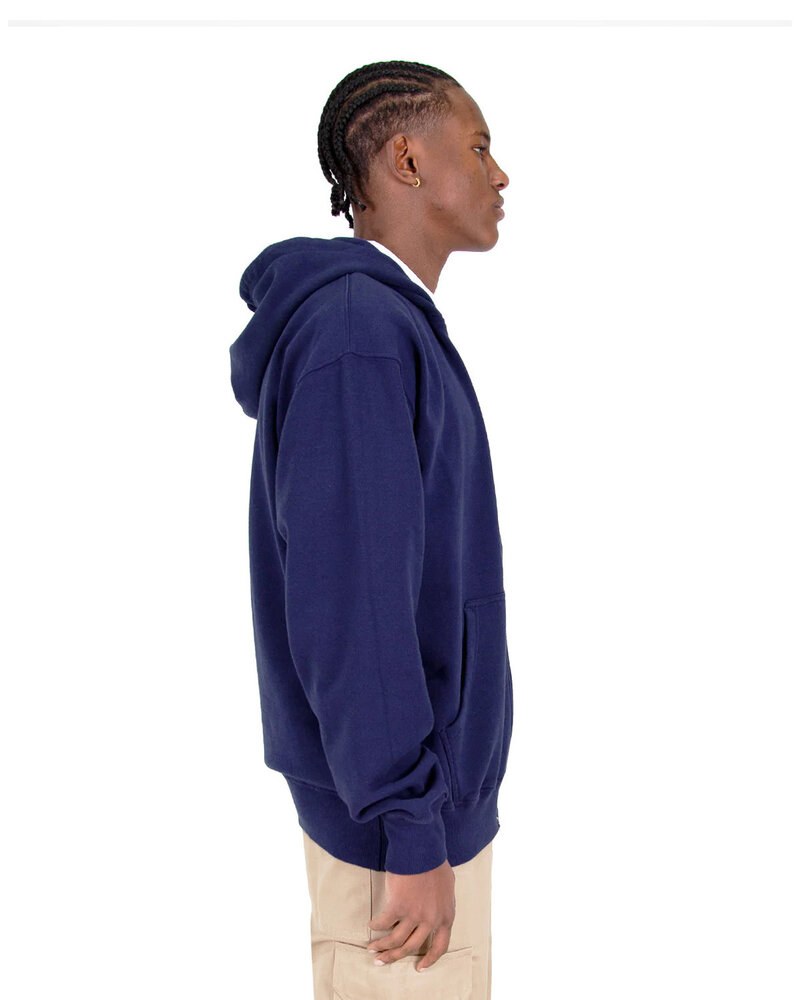 Shaka Wear SHGDZ - Men's Garment Dye Double-Zip Hooded Sweatshirt