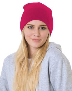 Bayside BA3810 - 100% Acrylic Beanie Bright Pink