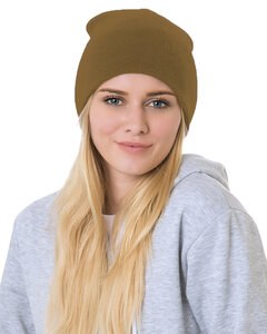 Bayside BA3810 - 100% Acrylic Beanie Coyote Brown