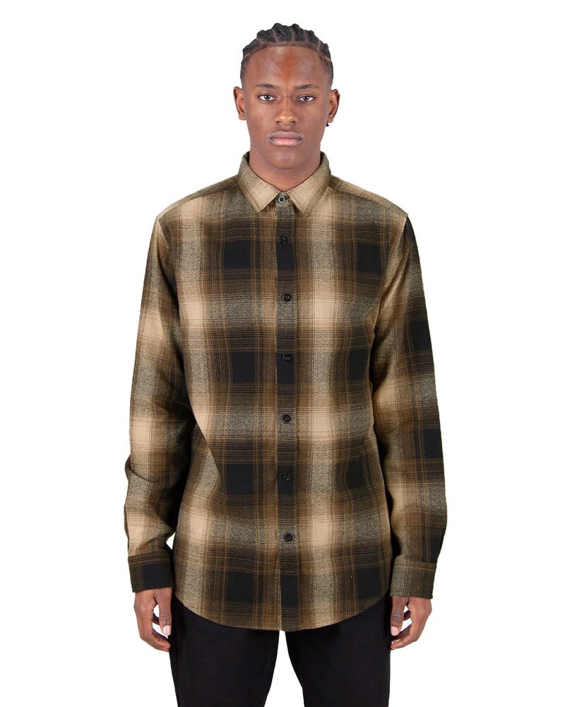 Shaka Wear SHHFS - Men's Plaid Flannel Overshirt