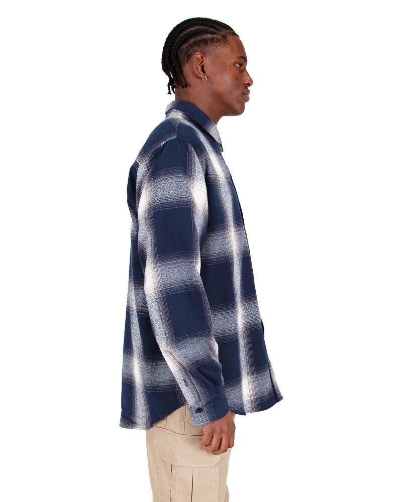 Shaka Wear SHHFS - Men's Plaid Flannel Overshirt