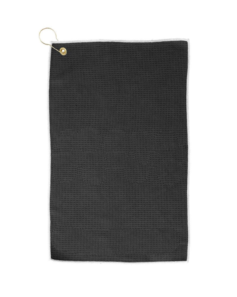 Pro Towels MW26CG - Microfiber Waffle Golf Towel with Brass Grommet & Hook