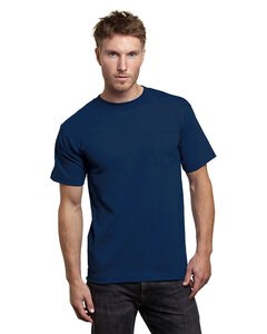 Bayside BA5070 - Adult Short-Sleeve T-Shirt with Pocket Dark Navy