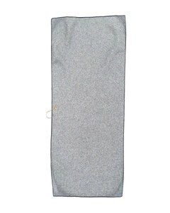 Pro Towels MW40CG - Large Microfiber Waffle Golf Towel Brass Grommet & Hook Gray