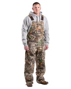 Berne B1067 - Men's Slab Unlined Duck Bib Overall Realtree Edge 34