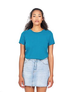 US Blanks US521 - Ladies Short Sleeve Crop T-Shirt Capri Blue