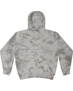 Tie-Dye 8790Y - Youth Unisex Crystal Wash Pullover Hooded Sweatshirt Crystal Silver