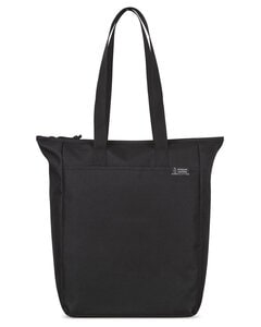 Gemline 100804 - Renew Rpet Zipper Tote Black