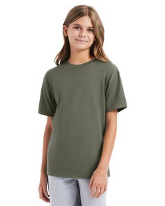 Hanes 498Y - Hanes® Youth Nano-T® Cotton T-Shirt Fatigue Green