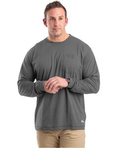 Berne BSM39T - Tall Performance Long-Sleeve Pocket T-Shirt Slate