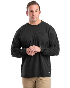 Berne BSM39T - Tall Performance Long-Sleeve Pocket T-Shirt Black