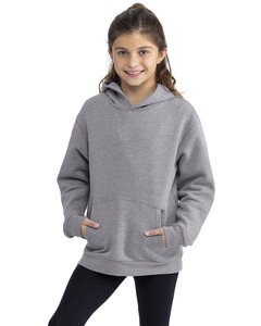 Next Level Apparel 9113 - Youth Fleece Pullover Hooded Sweatshirt Heather Gray