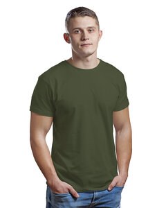 Bayside BA9500 - Unisex 4.2 oz., 100% Cotton Fine Jersey T-Shirt Military Green