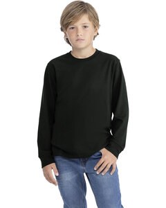 Next Level Apparel 3311NL - Youth Cotton Long Sleeve T-Shirt Black