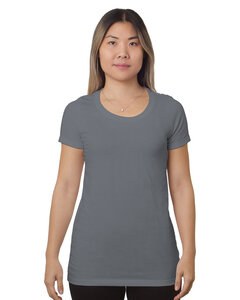 Bayside BA9625 - Ladies Super Soft T-Shirt Charcoal