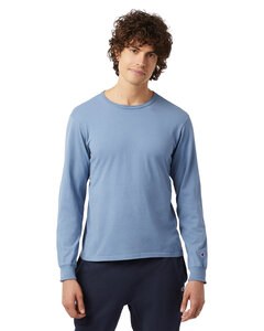 Champion CD200 - Unisex Long-Sleeve Garment Dyed T-Shirt Saltwater