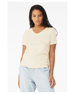 Bella+Canvas 6405 - Relaxed Short Sleeve Jersey V-Neck T-Shirt Natural